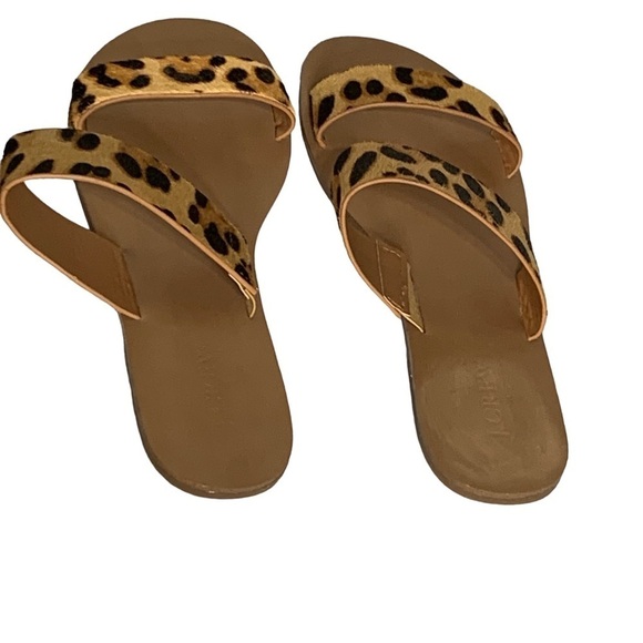 J. Crew Woman’s Leopard Print Sandals, Size  7 - Picture 7 of 10